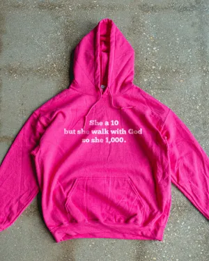1000 with God Adult Hoodie