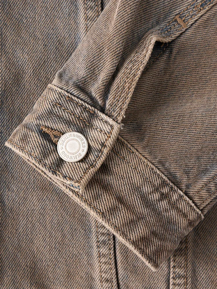12.5oz Washed Vintage Denim Jackets