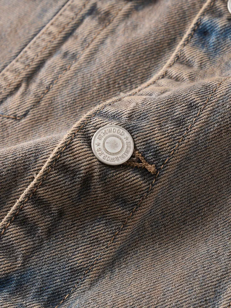 12.5oz Washed Vintage Denim Jackets