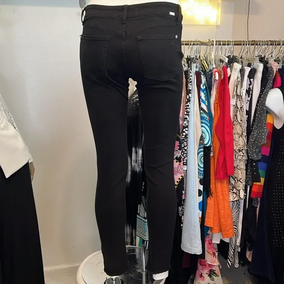 161. DL1961 Black Shadow Insta Sculpt Skinny Jeans 27
