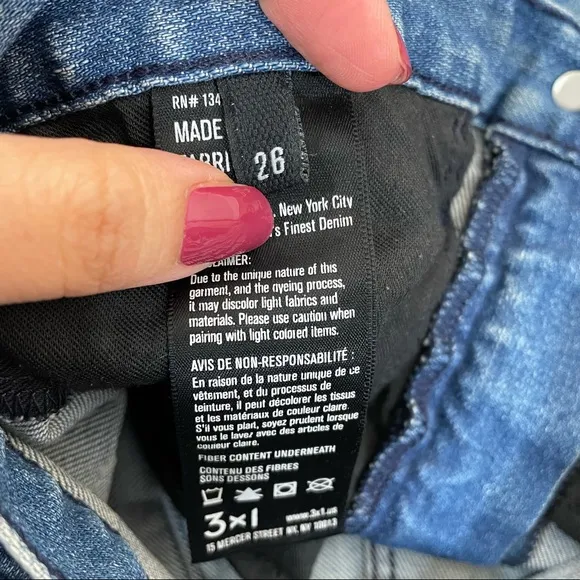 3x1 NYC High Rise Skinny Jeans