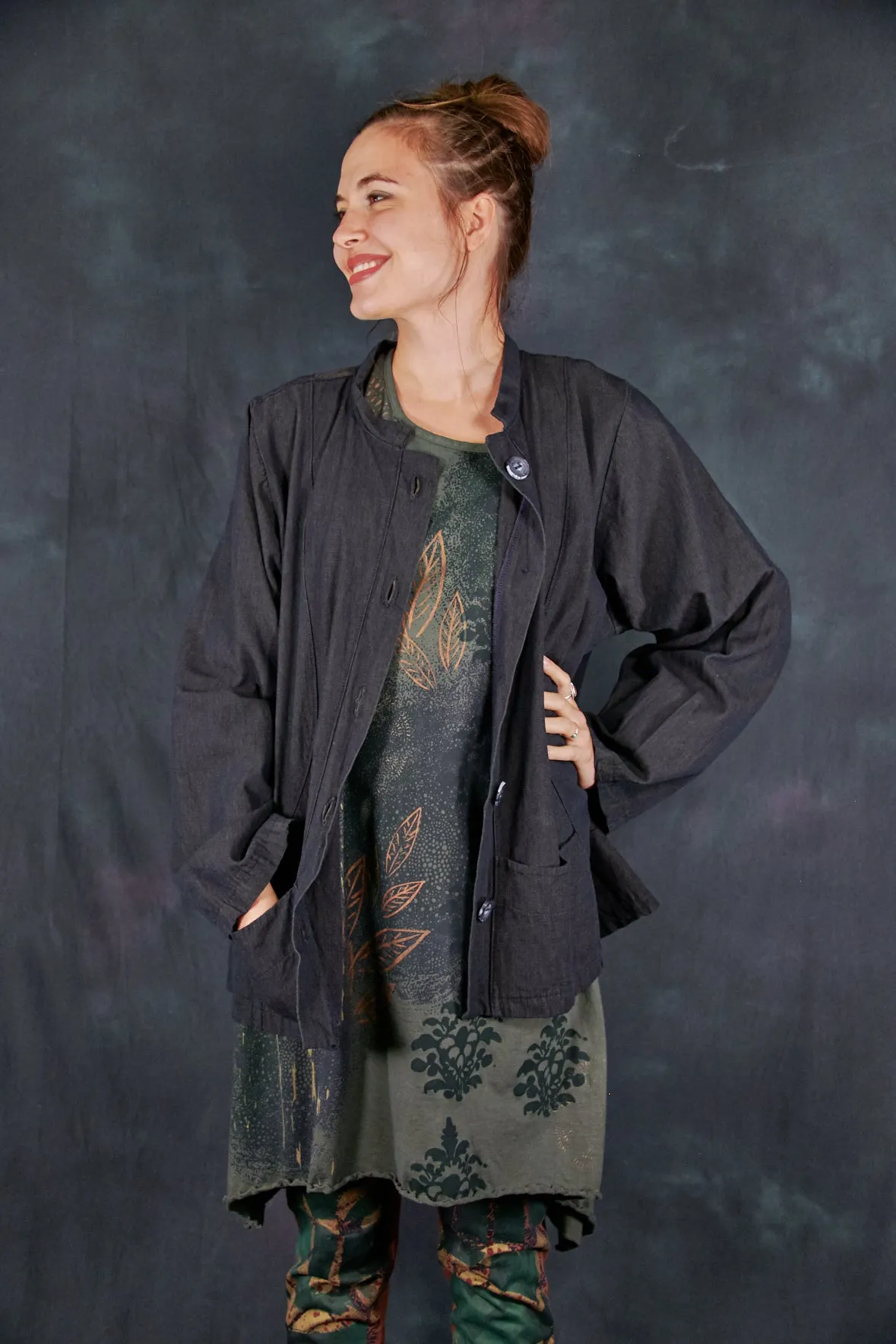 5277 Denim Jacket Black Cargo-P