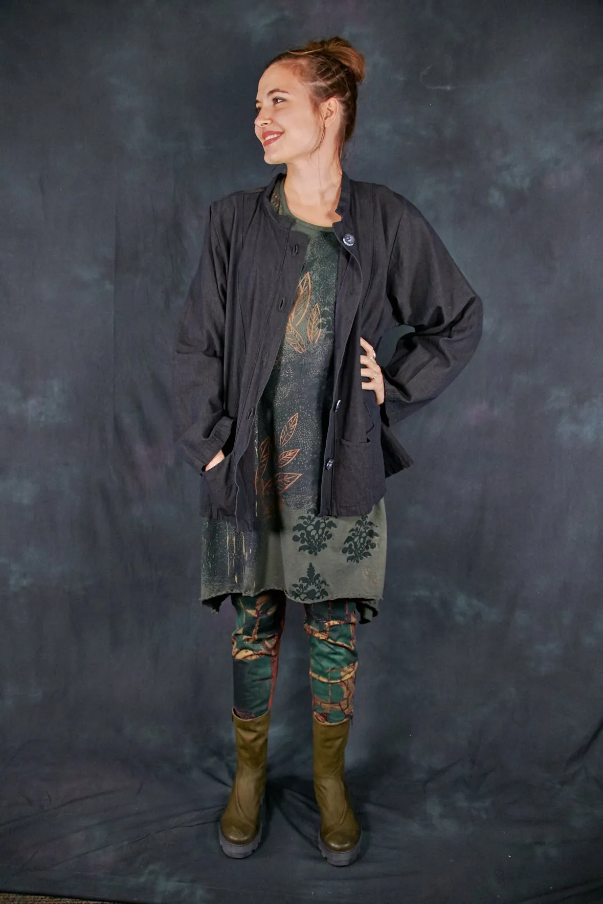 5277 Denim Jacket Black Cargo-P