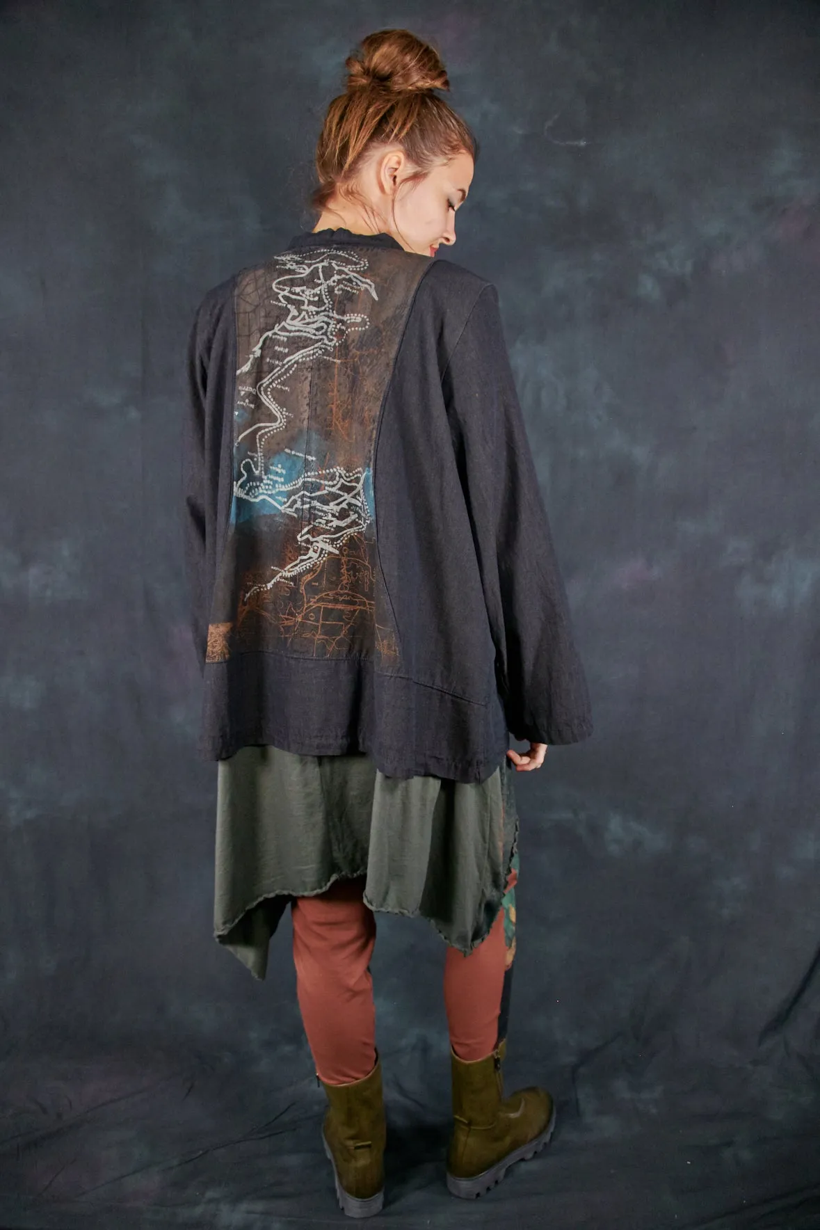 5277 Denim Jacket Black Cargo-P