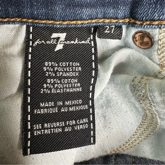 7 For All Mankind The Slim Trouser Jeans. Size 27