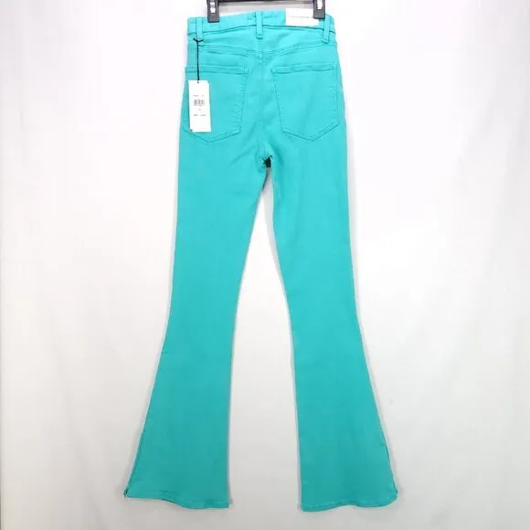 7 For All Mankind Women's Ultra High Rise Skinny Boot Jeans Size 26 Atlantis New