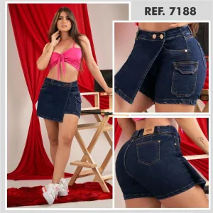 7188 100%  Authentic Colombian  Push Up SKORT
