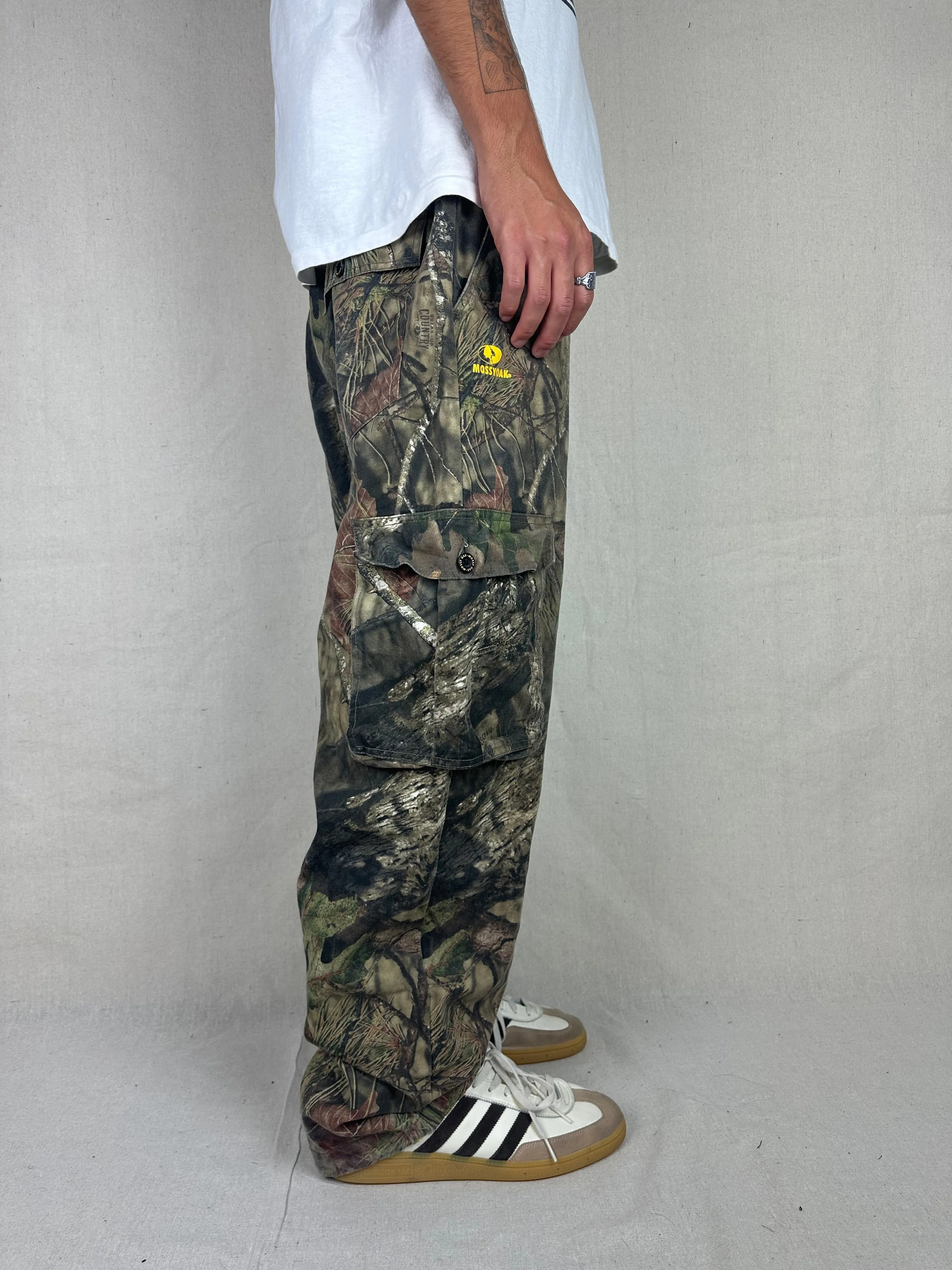 90's Mossyoak Realtree Camo Vintage Cargo Pants Size 36/38x32