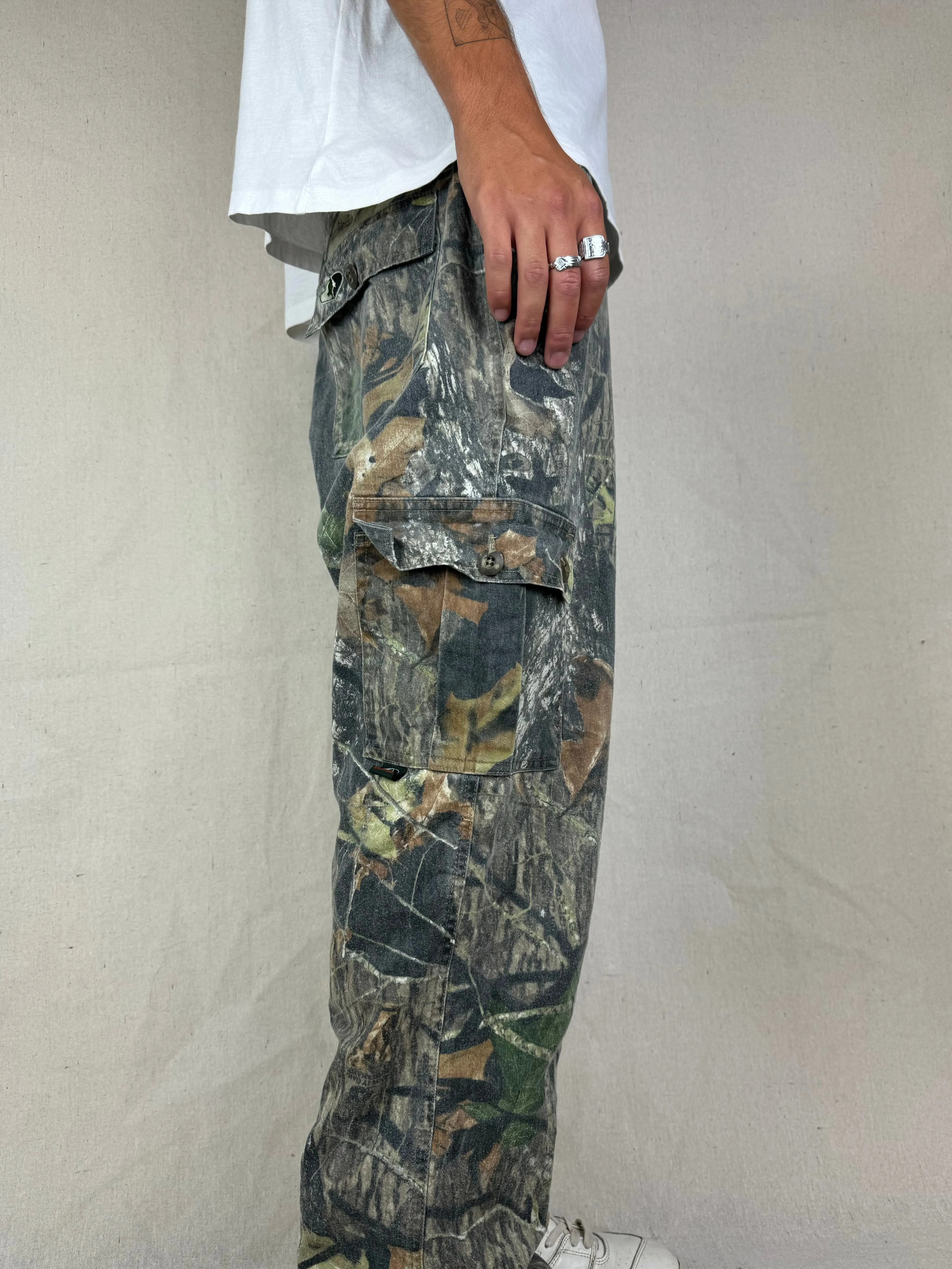 90's Mossyoak Realtree Camo Vintage Cargo Pants Size 36x31