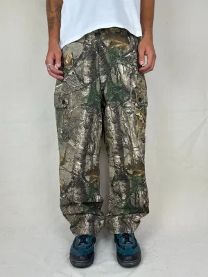 90's Realtree Camo Vintage Cargo Pants Size 35x31