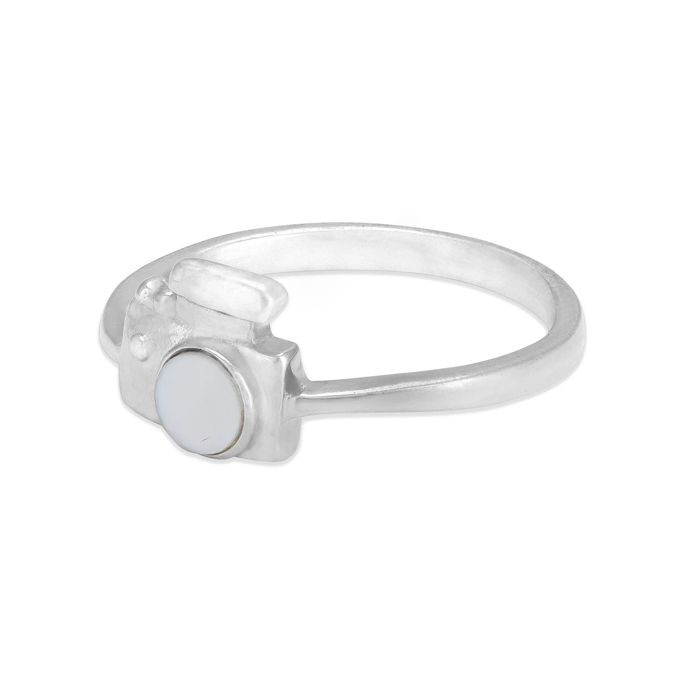 925 Sterling Silver Retro Camera Ring for Women