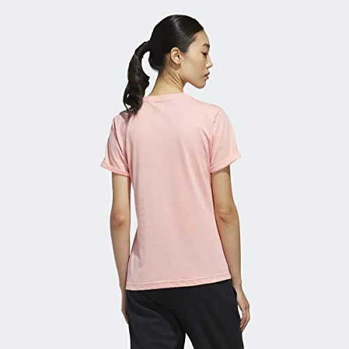 adidas Women's Big Graphic T-Shirt Glory Pink/Core Pink Small