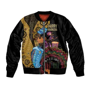 Africa Happy Kwanzaa Bomber Jacket Tribal Dance LT7