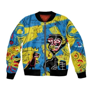 African Art Viva Underground Psychedelic Vintage Style Bomber Jacket DT02