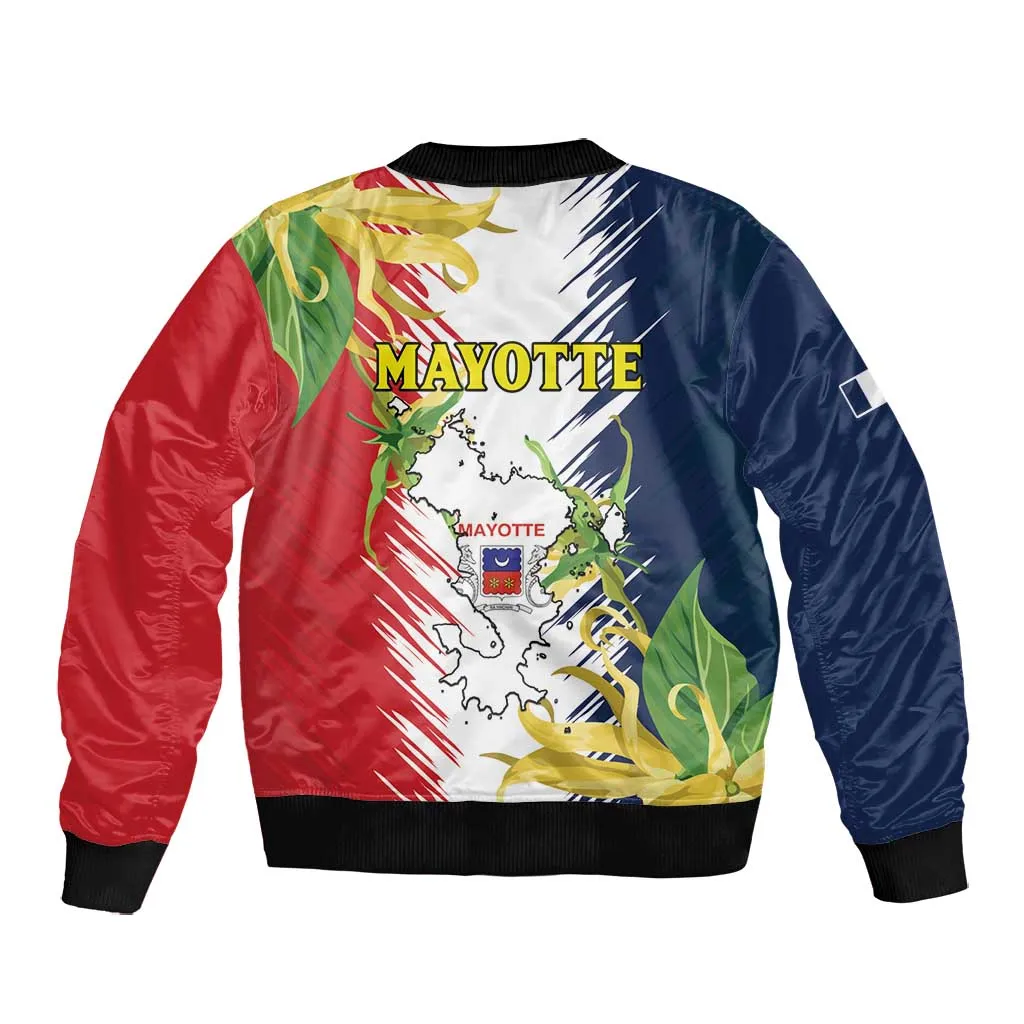 Afro Ra Hachiri 976 Bomber Jacket Coat Of Arms France Flag Style LT15