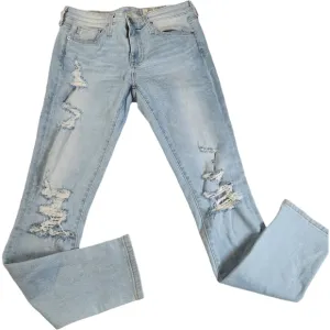 Ag Adriano Goldschmied The Legging Ankle Distressed Light Wash Size 26