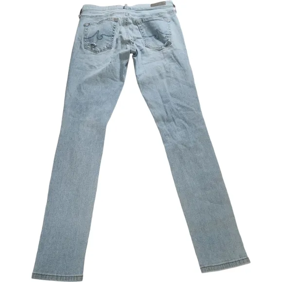 Ag Adriano Goldschmied The Legging Ankle Distressed Light Wash Size 26