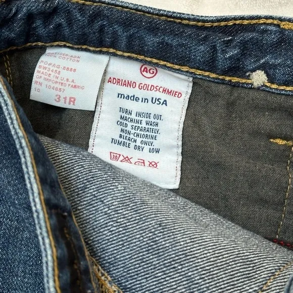AG Adriano Goldschmied The New Legend Dark Wash Flare Denim Jeans