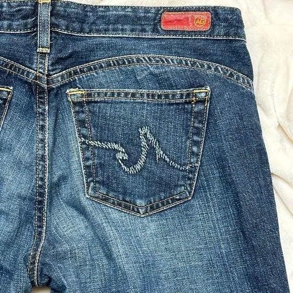 AG Adriano Goldschmied The New Legend Dark Wash Flare Denim Jeans