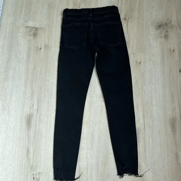 Agolde Sophie black skinny jeans