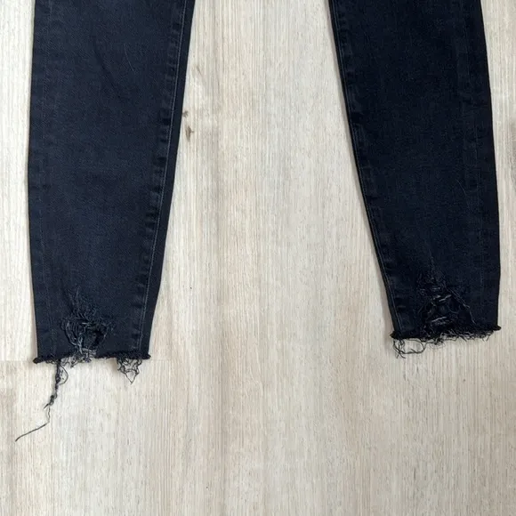 Agolde Sophie black skinny jeans