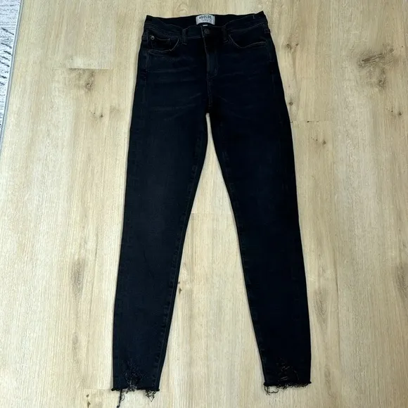 Agolde Sophie black skinny jeans