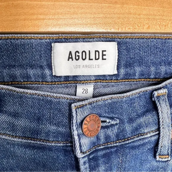 AGOLDE Sophie Skinny Distressed Denim Jeans