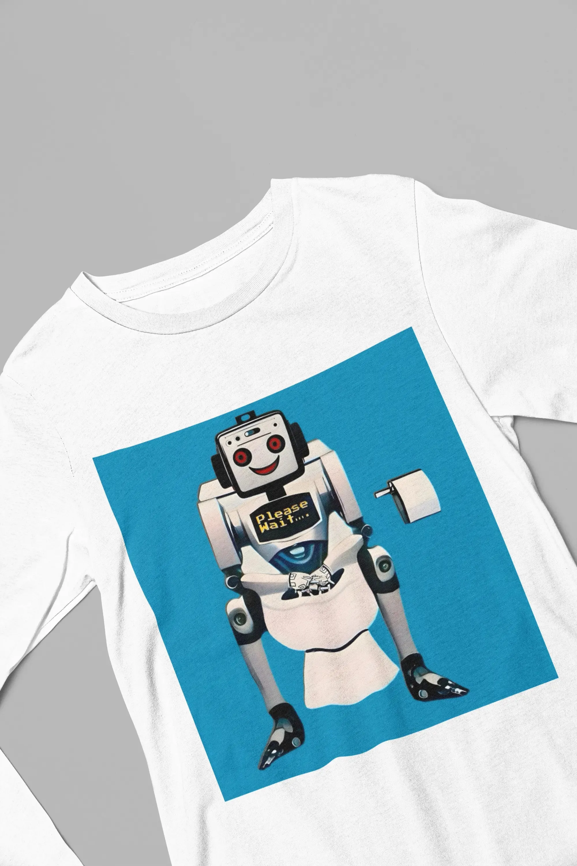 AI Bathroom Break Long Sleeve T-Shirt