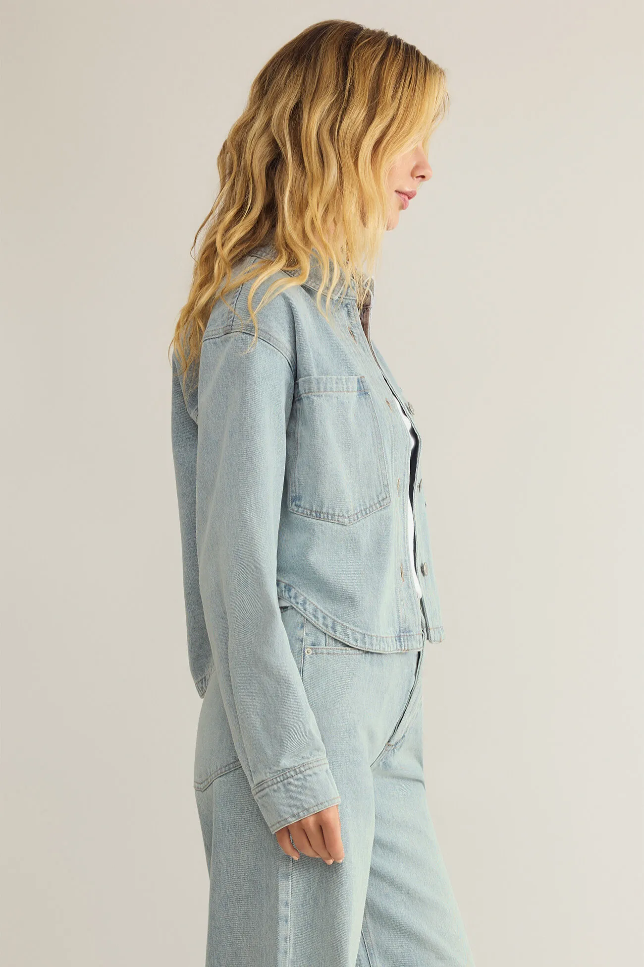 All Day Cropped Denim Jacket