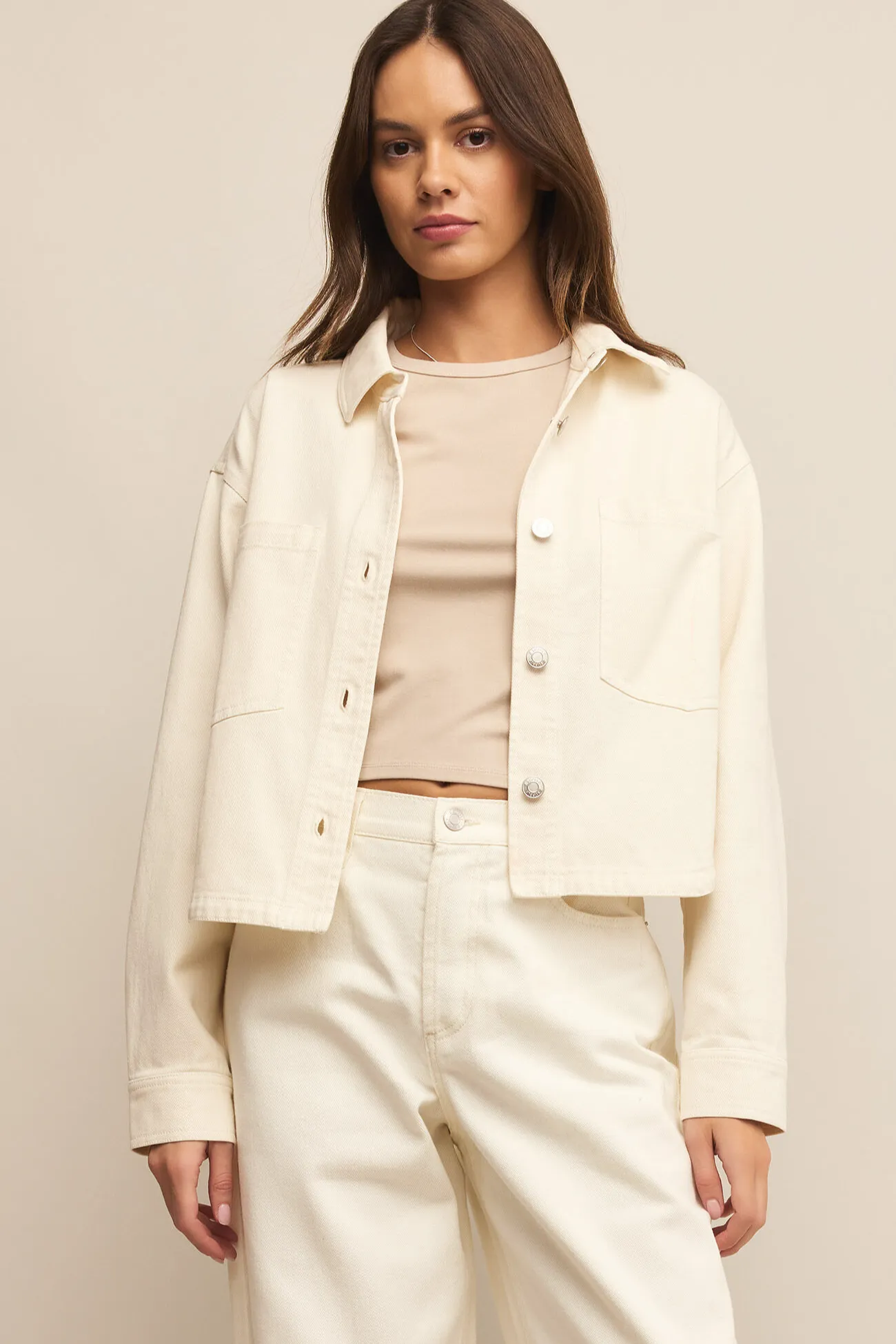 All Day Cropped Denim Jacket