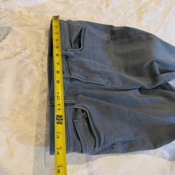 All Saints Grace Slashed Moto Distressed Skinny Jeans Sz 30 mid rise ankle gray