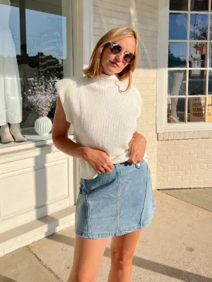 All Too Well Denim Mini Skirt