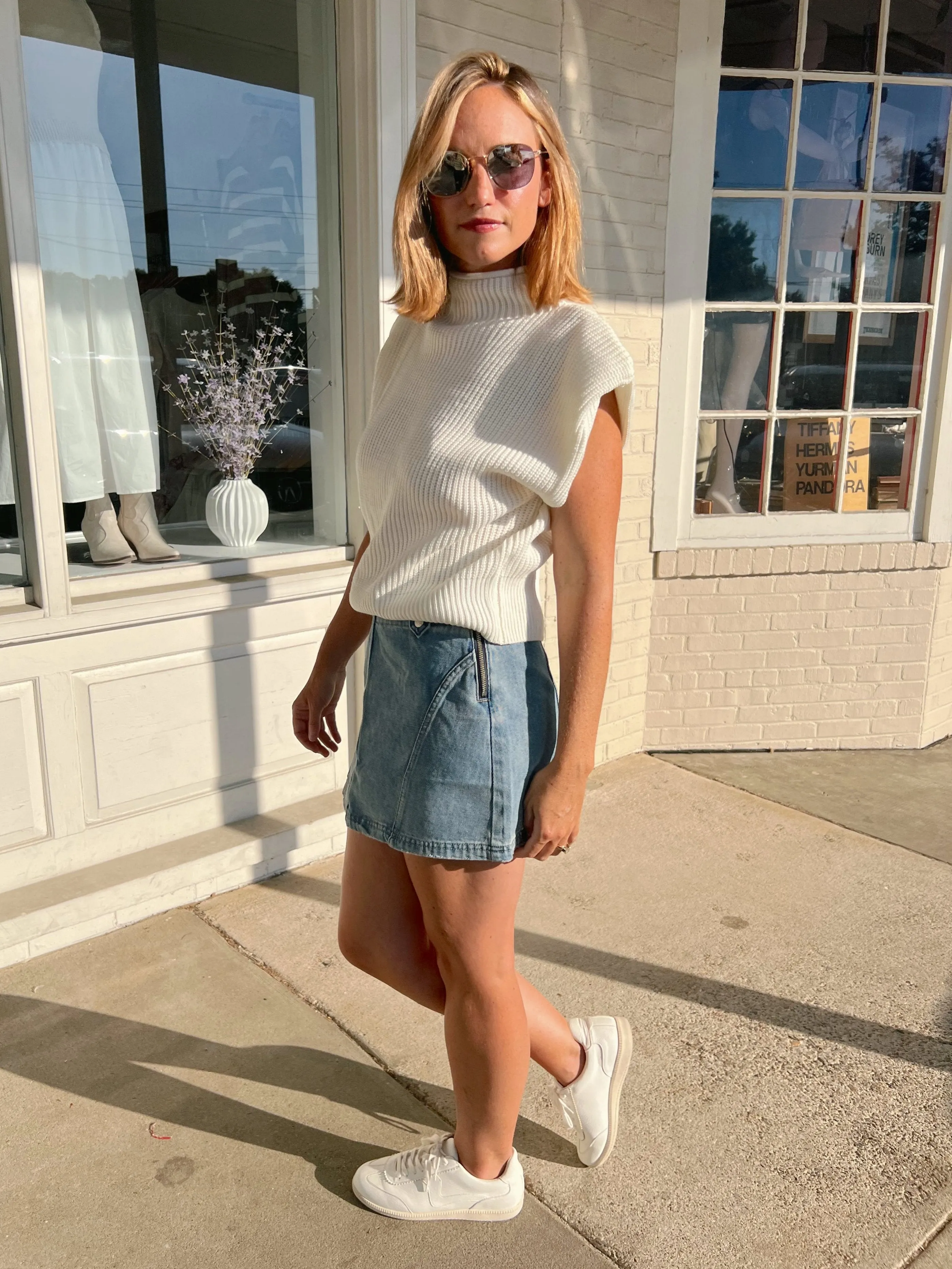 All Too Well Denim Mini Skirt