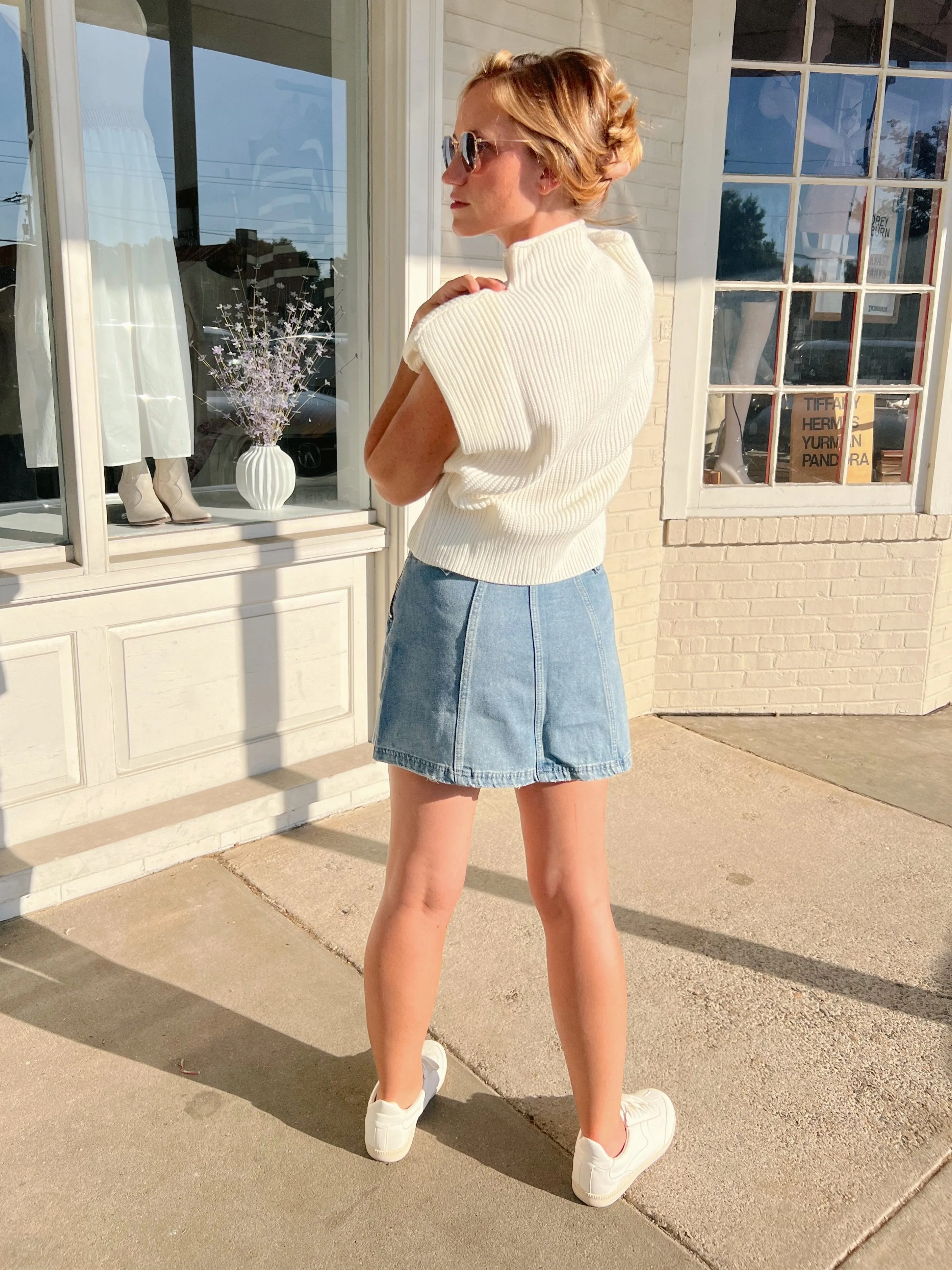 All Too Well Denim Mini Skirt