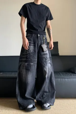 American Vintage Distressed Denim Jeans for Men