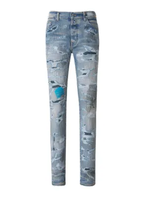 Amiri Amiri Distressed Mid-Rise Jeans