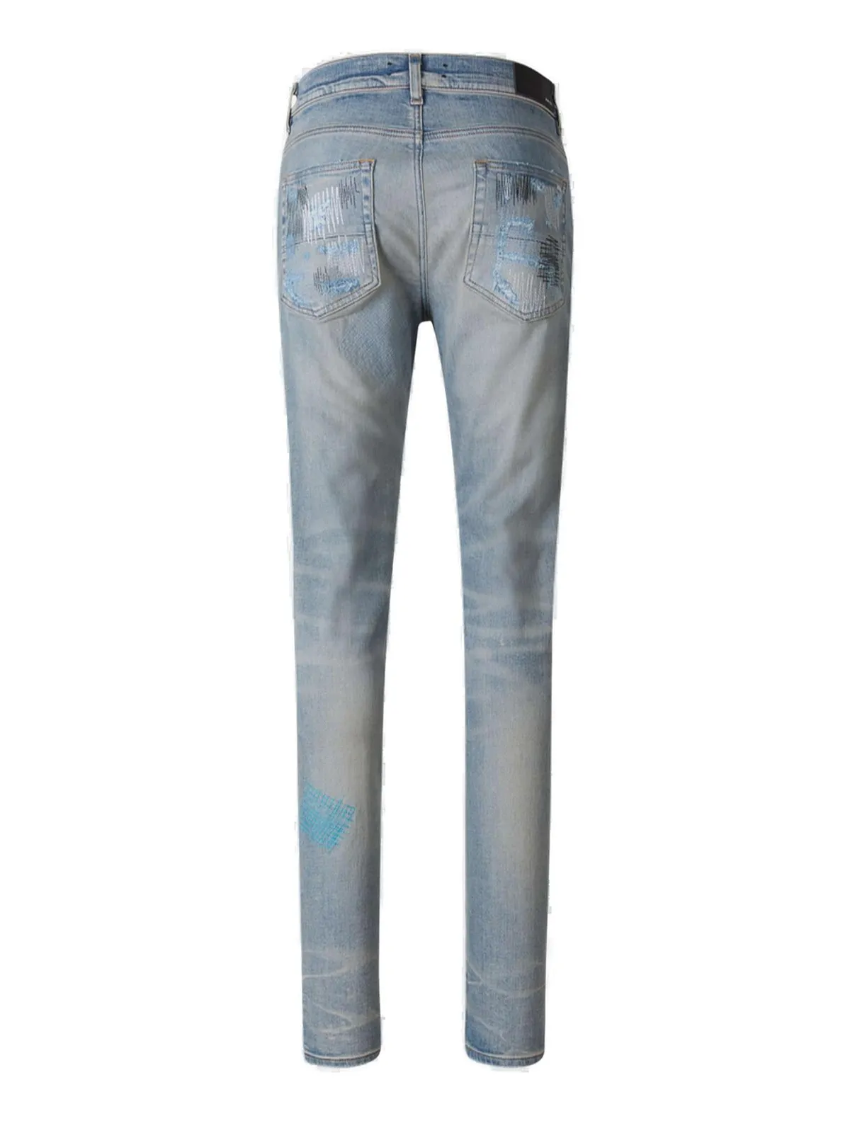 Amiri Amiri Distressed Mid-Rise Jeans