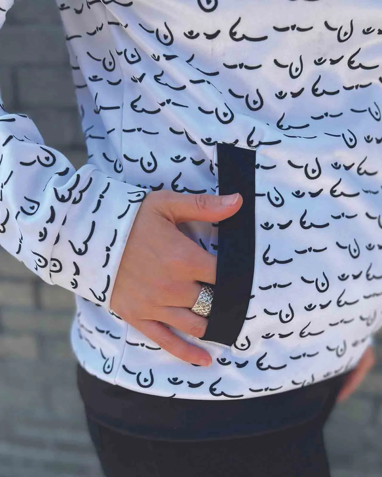 AnaOno Boob Inclusive White Bomber | Limited Edition