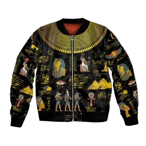 Ancient Egypt and Hieroglyphs Bomber Jacket LT9