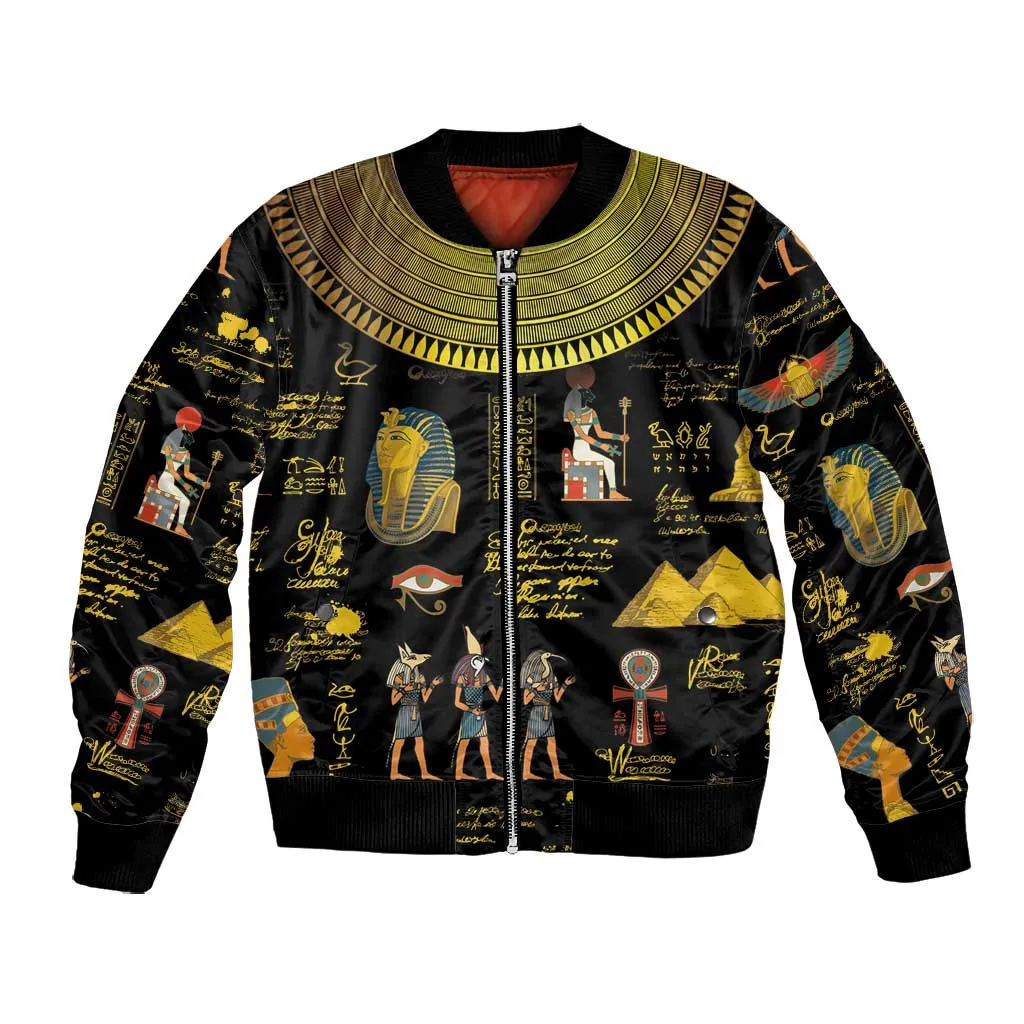 Ancient Egypt and Hieroglyphs Bomber Jacket LT9