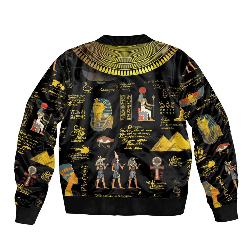 Ancient Egypt and Hieroglyphs Bomber Jacket LT9