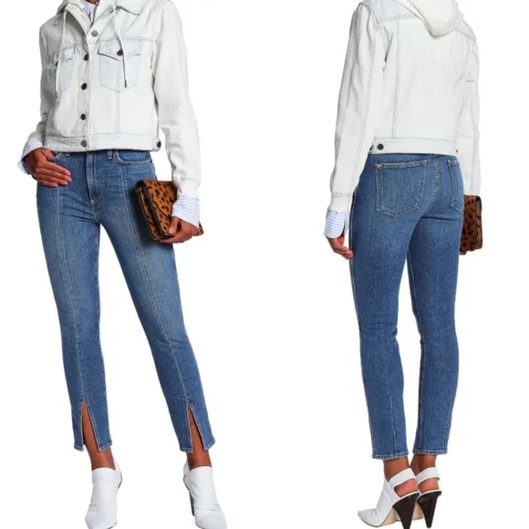 AO.LA by Alice Olivia Good Highrise Skinny Front Slit Jeans -Cosmos - Size 27