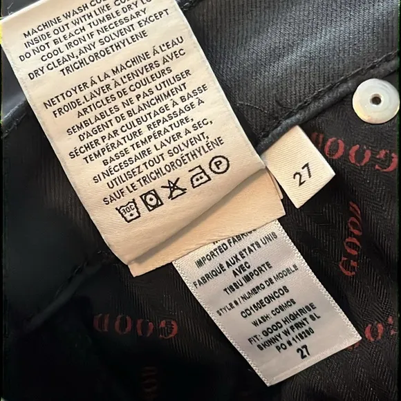 AO.LA by Alice Olivia Good Highrise Skinny Front Slit Jeans -Cosmos - Size 27