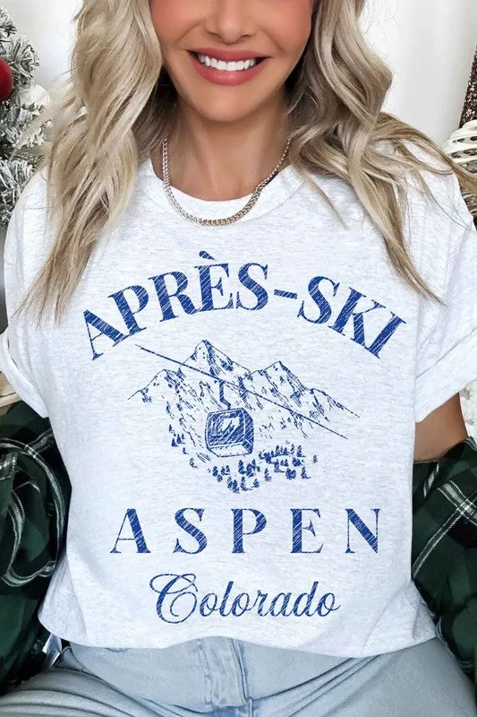 APRES SKI ASPEN COLORADO OVERSIZED TEE