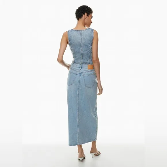 Aritzia Denim Forum The '90s Vintage Maxi Denim Skirt