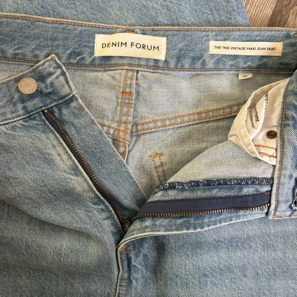 Aritzia Denim Forum The '90s Vintage Maxi Denim Skirt