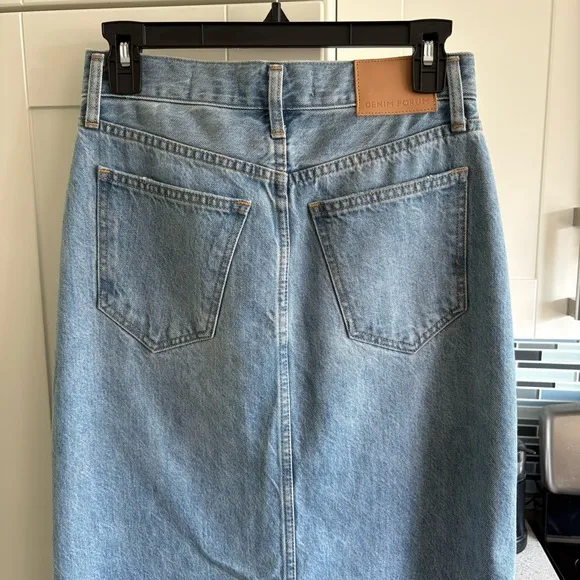 Aritzia Denim Forum The '90s Vintage Maxi Denim Skirt