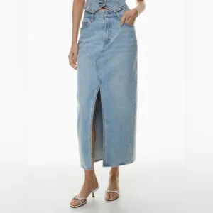 Aritzia Denim Forum The '90s Vintage Maxi Denim Skirt