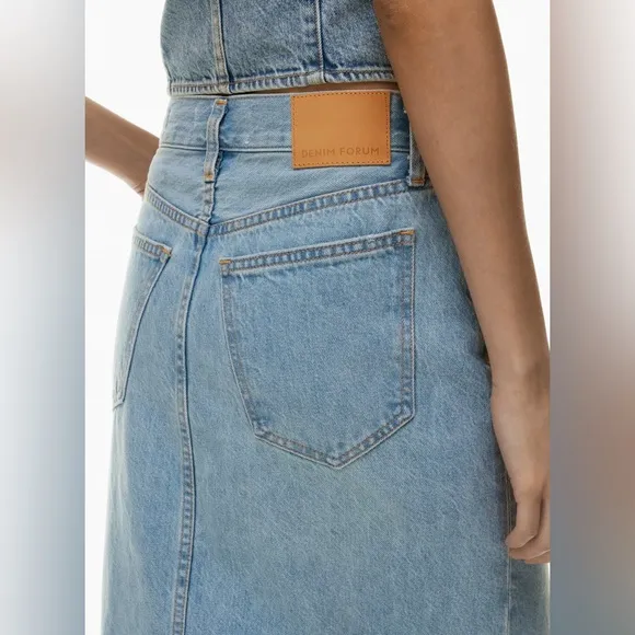 Aritzia Denim Forum The '90s Vintage Maxi Denim Skirt