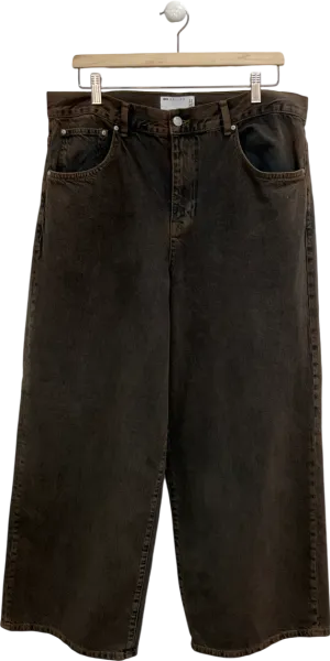 ASOS Super Baggy Brown Wash Jeans W36
